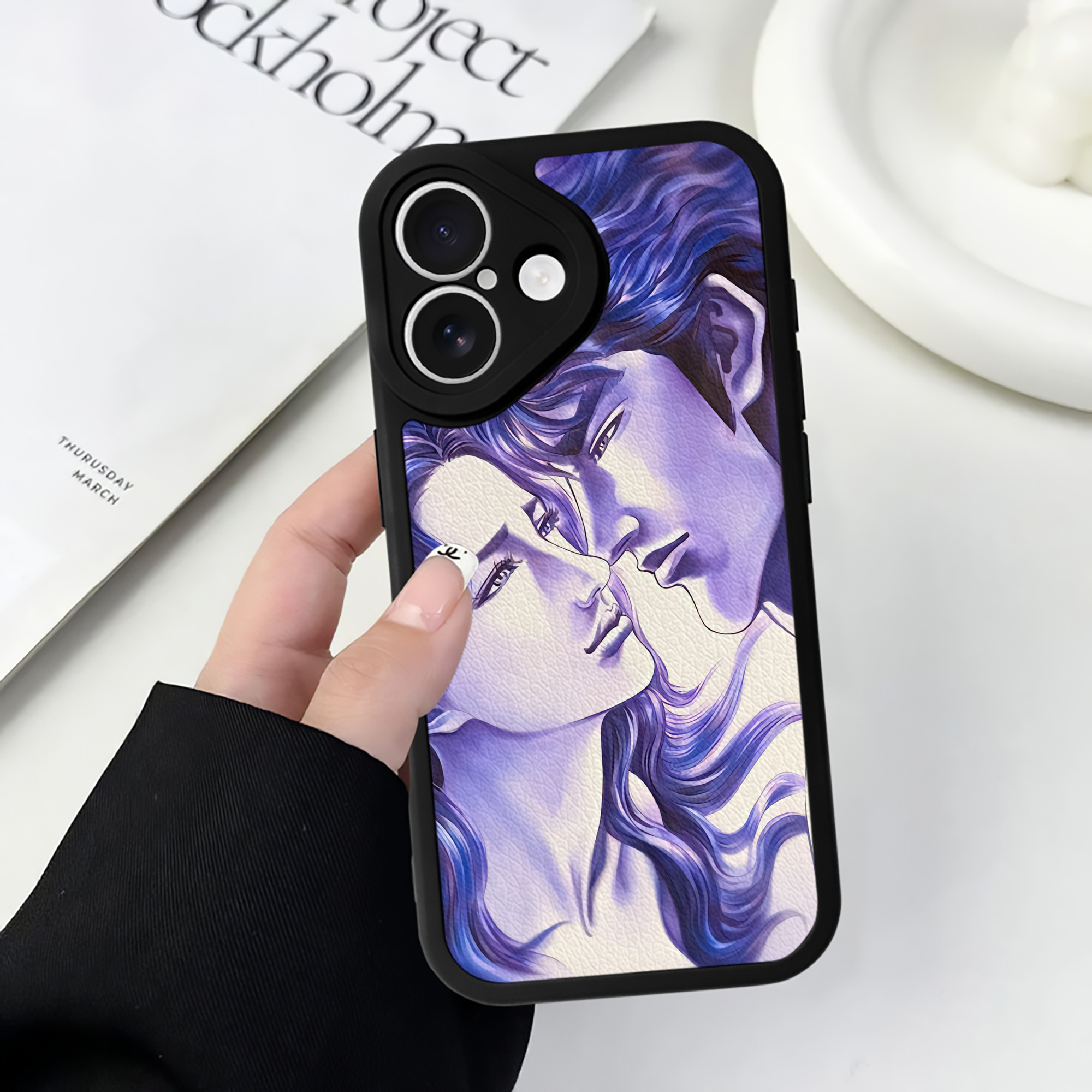 （画像用） 北斗の拳 Fist of the North Star 【iPhone 16シリーズ対応】シリコンスマホケース（レザー調） 材質：シリコン